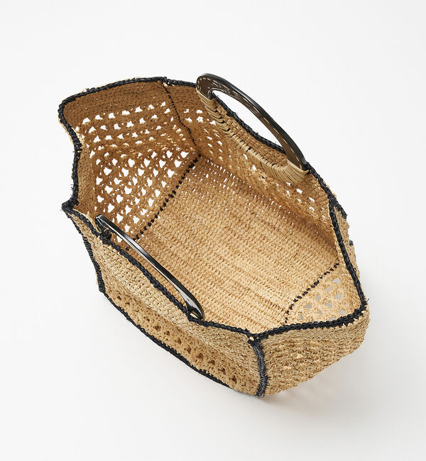 collex「【別注】ラフィア透かし編バッグ」|かごバッグ|