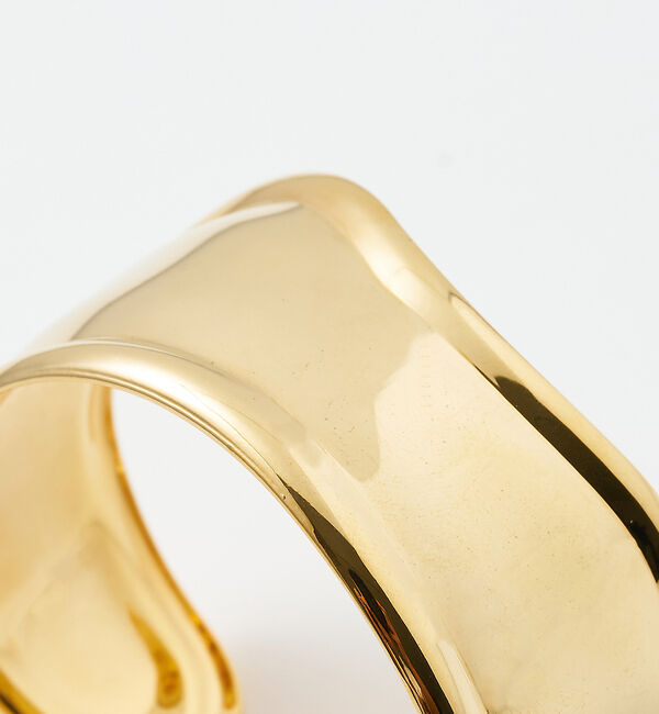 collex「【dignif／ディグニフ】ワイドウェーブバングル」|ブレスレット・バングル|