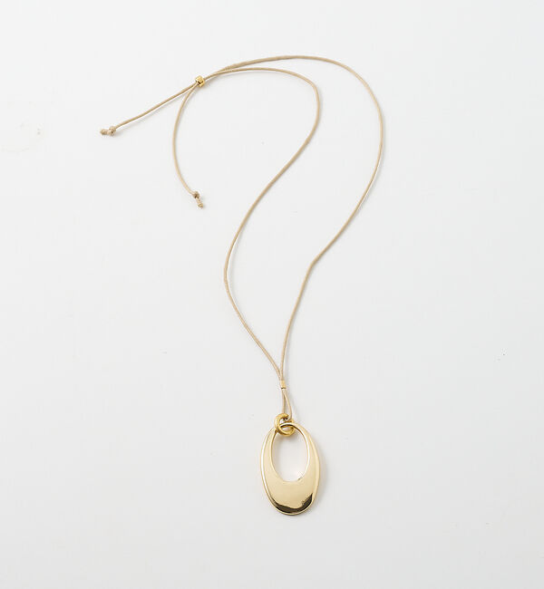 collex「【dignif】【金属アレルギー対応】オーバルトップコードネックレス」|ネックレス|