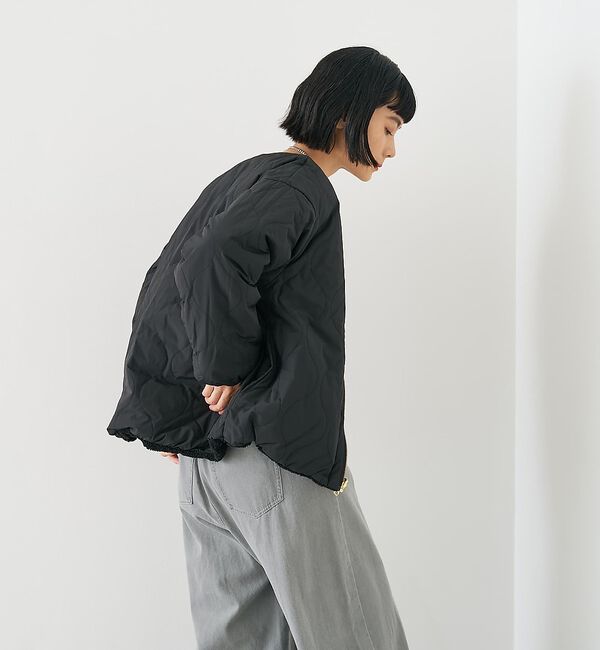 collex「キルト&times;ボアリバーシブル中綿ブルゾン」|ブルゾン・スタジャン|