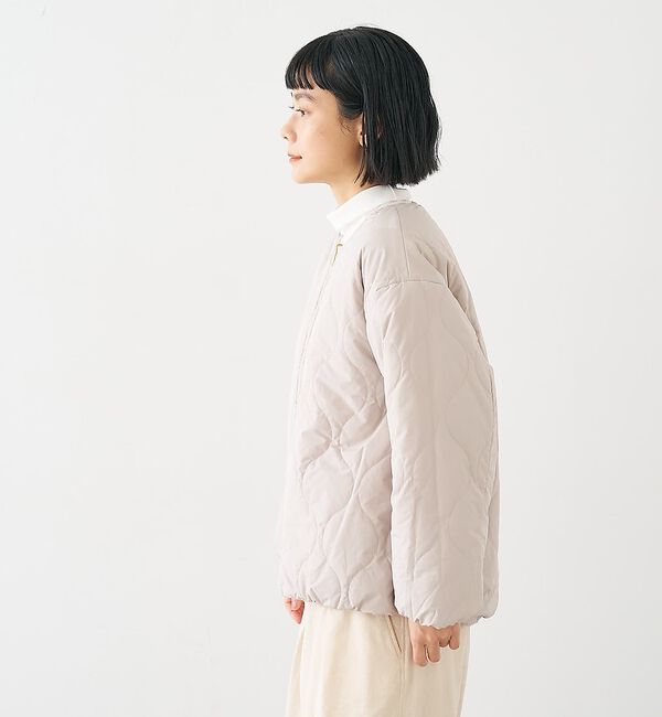 collex「キルト&times;ボアリバーシブル中綿ブルゾン」|ブルゾン・スタジャン|