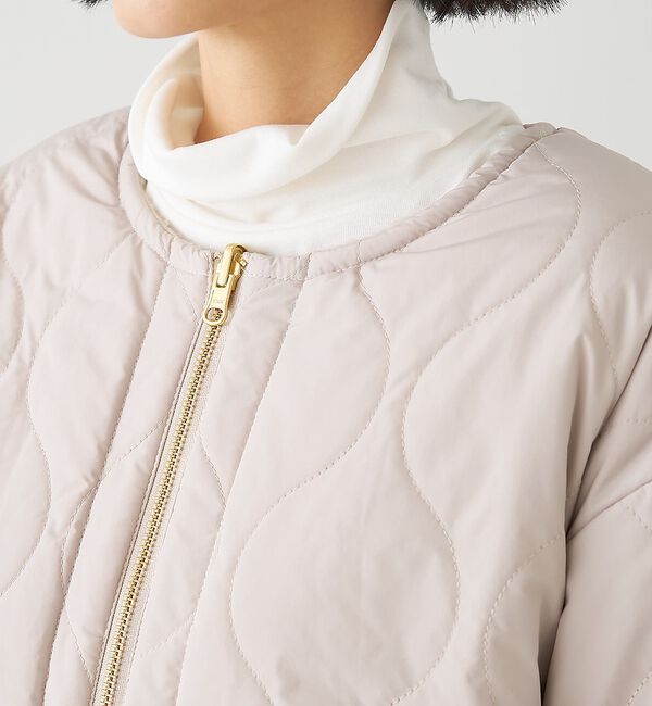 collex「キルト&times;ボアリバーシブル中綿ブルゾン」|ブルゾン・スタジャン|