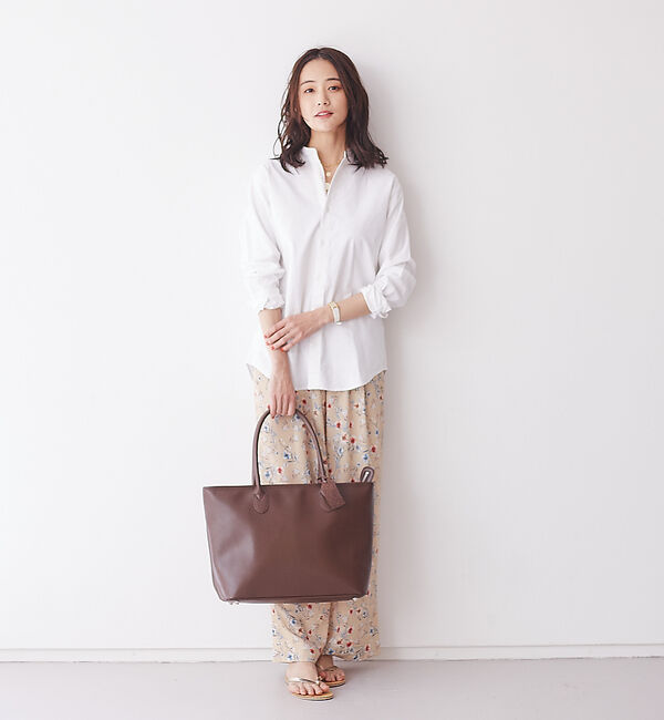 ABAHOUSE「【WEB別注】スプリットレザー トート バッグ / 天ファスナー付き」|トートバッグ|