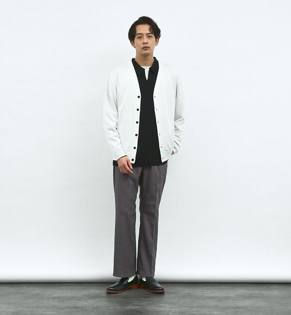 ABAHOUSE「【シルクブレンド】ベーシック Vネック カーディガン」|カーディガン|