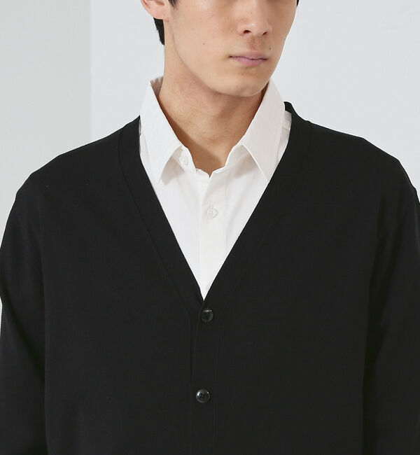 ABAHOUSE「【シルクブレンド】ベーシック Vネック カーディガン」|カーディガン|