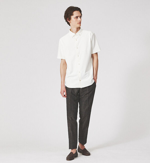 ABAHOUSE「【セットアップ対応/FLEX PANTS】カラミ織り ストレッチ メッシュ パン」|スラックス|