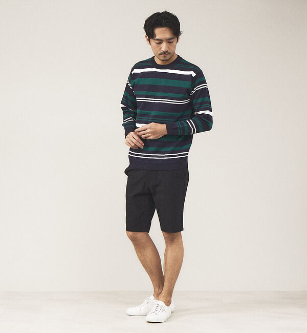 ABAHOUSE「マルチボーダー ニット」|ニット・セーター|