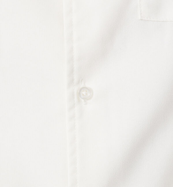 ABAHOUSE「【定番】ノーカラー Vネック 半袖シャツ」|シャツ・ブラウス|