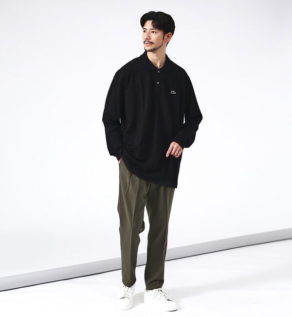 ABAHOUSE「【LACOSTE】ロゴ 長袖ポロシャツ」|ポロシャツ|