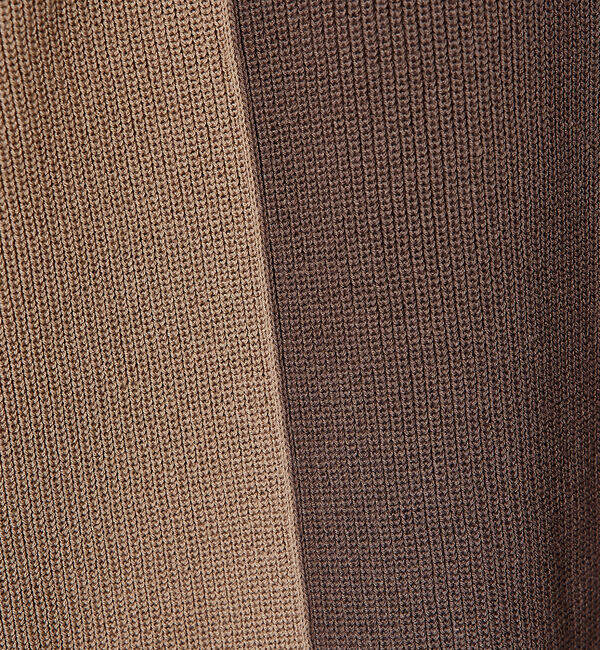 ABAHOUSE「バイカラー  片畦 ニットポロシャツ」|ポロシャツ|