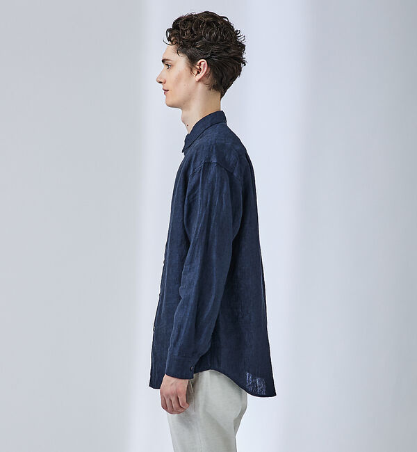 ABAHOUSE「【LUXE Linen Solaro】長袖 リネンシャツ」|シャツ・ブラウス|