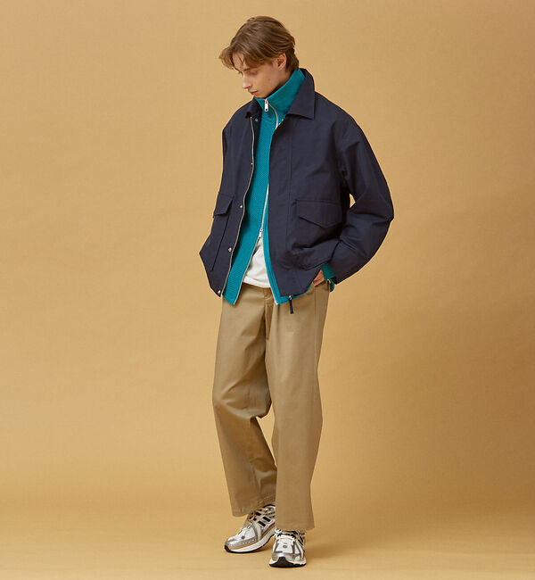 ABAHOUSE「【ハイネック】ドライバーズニット/ジップカーディガン」|カーディガン|