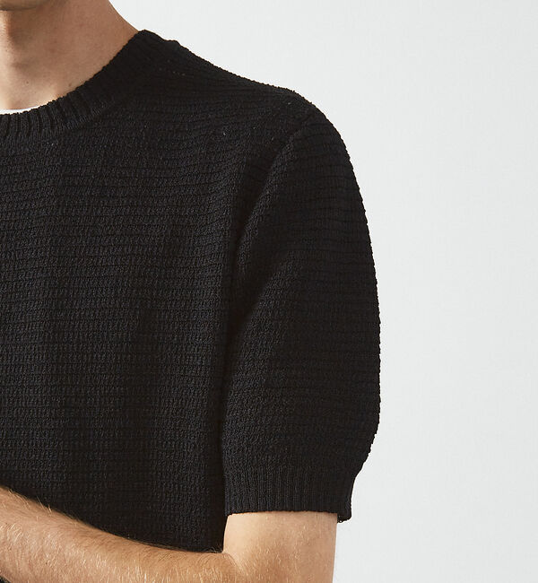 ABAHOUSE「フルニードル メッシュニットTシャツ」|Tシャツ・カットソー|