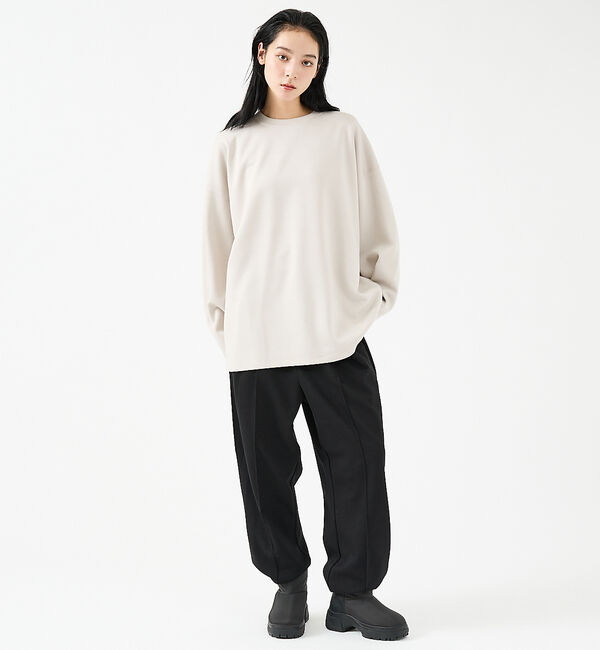 ABAHOUSE「【FORTUNA/フォルトゥナ】ECOTECコクーンシルエットロングTシャツ/ユ」|Tシャツ・カットソー|