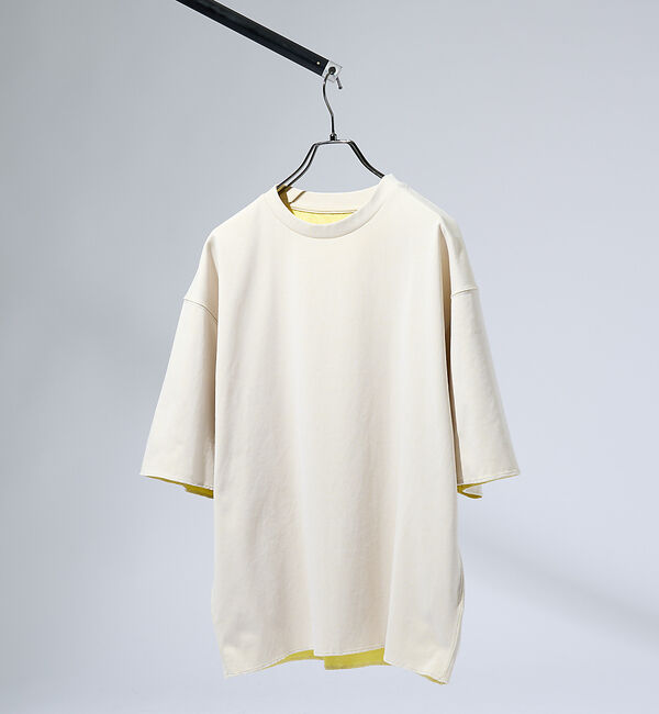 ABAHOUSE「【リバーシブル配色】バックメッシュ 半袖Ｔシャツ / オーバーサイズ」|Tシャツ・カットソー|