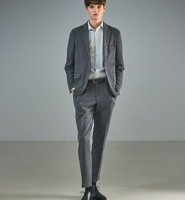 ABAHOUSE「【セットアップ対応】WOOL&times;COTTON ムリネ ジャージー ジャケット /」|テーラードジャケット|