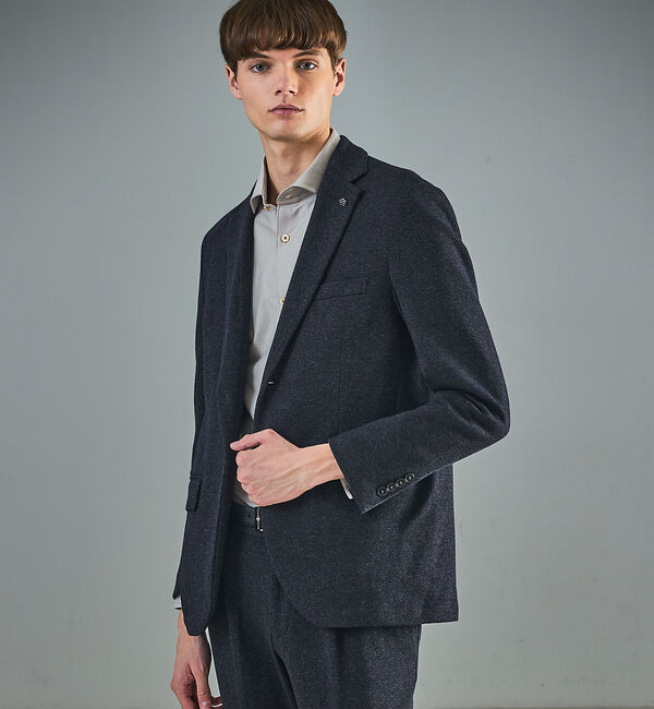 ABAHOUSE「【セットアップ対応】WOOL&times;COTTON ムリネ ジャージー ジャケット /」|テーラードジャケット|