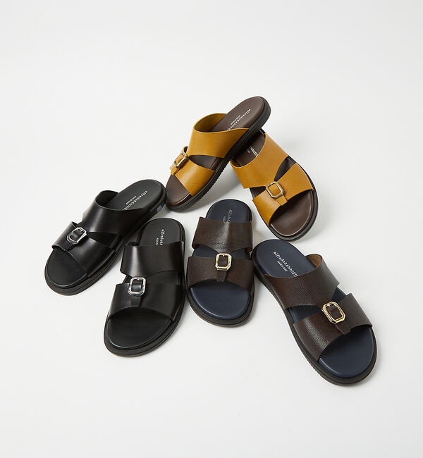 alfredoBANNISTER「レザー バックル サンダル」|サンダル|