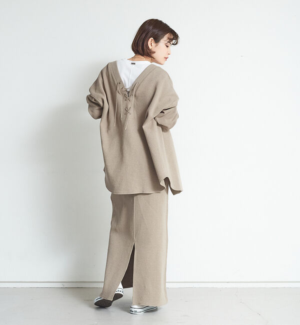 Rouge vif「【セットアップ対応】ワッフルロングスカート」|スカート|