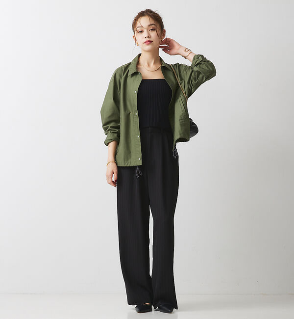 Rouge vif「ストレッチツイル  ワイドパンツ」|その他|