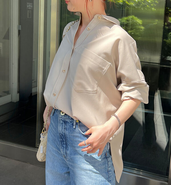 Rouge vif「【セットアップ対応】ツイルバックスリットシャツ」|シャツ・ブラウス|