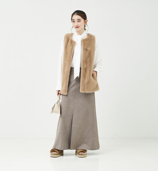 Rouge vif「フレアロングスリットスカート」|スカート|