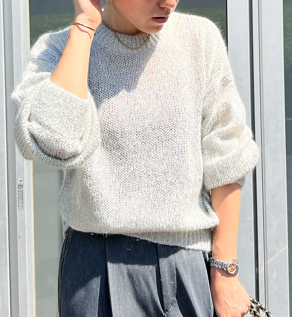 Rouge vif「ラメ&times;モヘア ニットプルオーバー」|ニット・セーター|