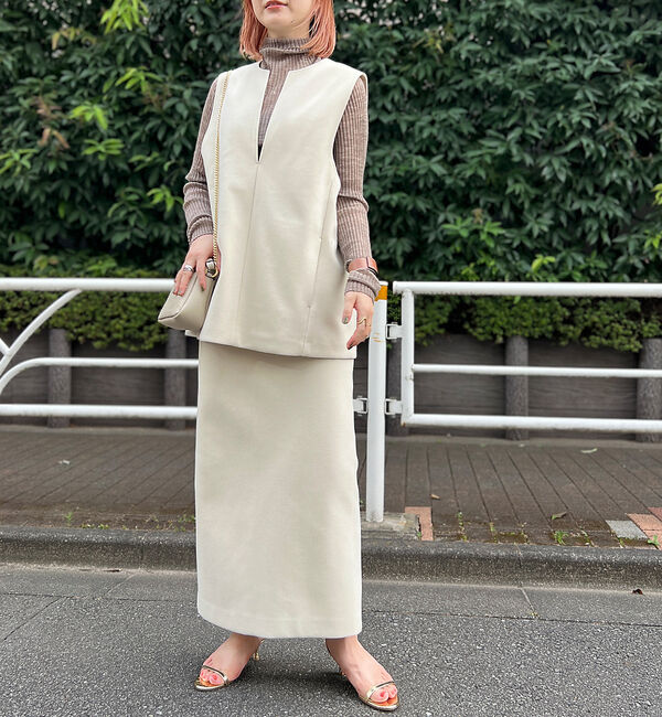 Rouge vif「【セットアップ対応】メルトンタイトスカート」|スカート|