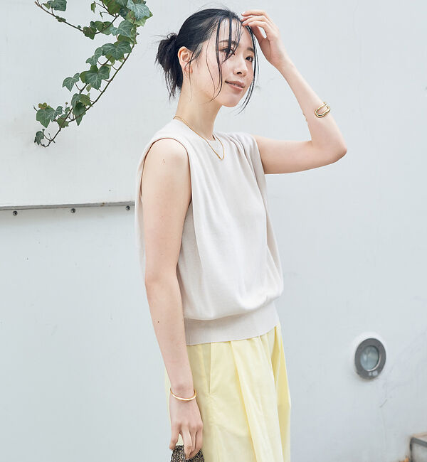 Rouge vif「ショルダータックハイゲージニットプルオーバー」|ニット・セーター|