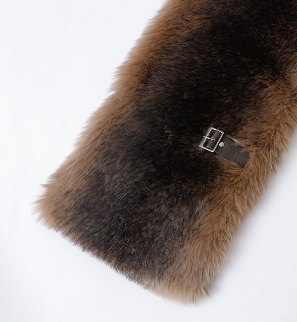 Rouge vif「【HELEN MOORE/ヘレンムーア】ベルト付エコファーストール◆」|マフラー|