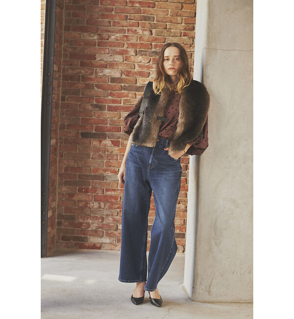 Rouge vif「【HELEN MOORE/ヘレンムーア】ベルト付エコファーストール◆」|マフラー|