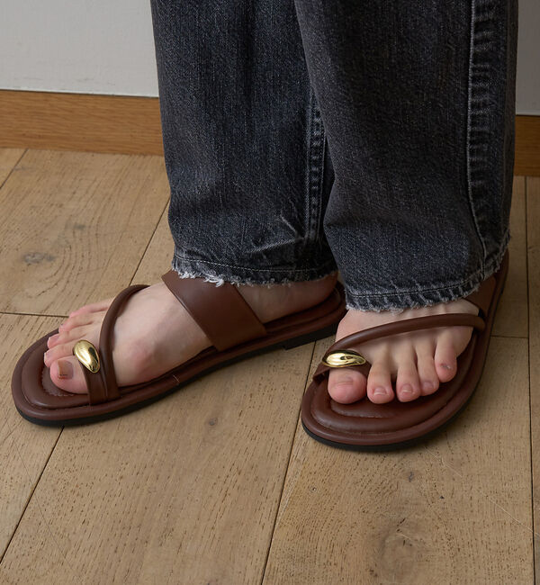 Rouge vif「【REMME/レメ】サムリングフラットサンダル」|サンダル|