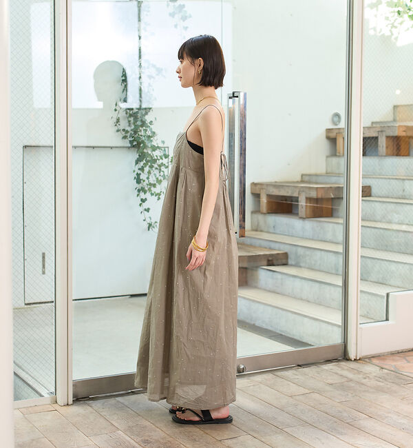 Rouge vif「シルバードット刺繍ワンピース」|ワンピース|