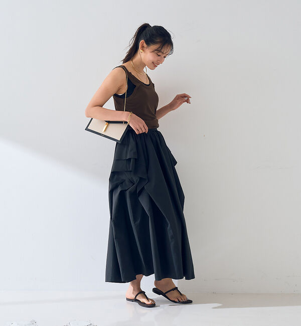 Rouge vif「【2枚セット】レイヤードカットタンクトップ」|キャミソール|