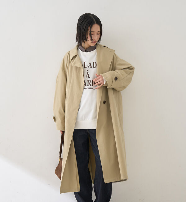 Rouge vif「撥水フォルムステンカラーコート」|ステンカラーコート|