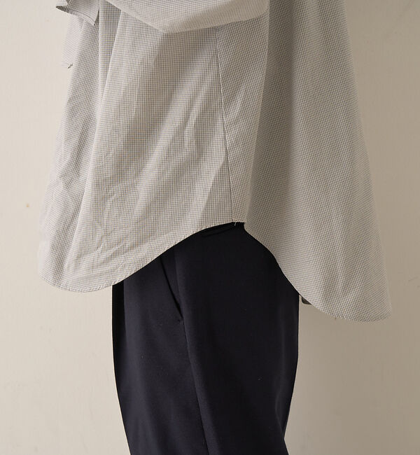 Rouge vif「コットンチェックリボンブラウス」|シャツ・ブラウス|