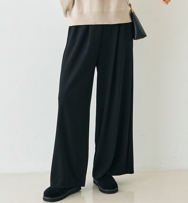 Rouge vif「【人気追加】ストレッチダンボールタックワイドパンツ」|その他|