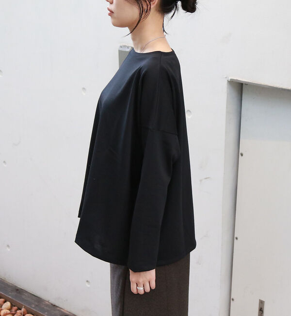 Rouge vif「【一部店舗限定】エコポリコット天竺プルオーバー/ ロングスリーブTシャツ」|Tシャツ・カットソー|