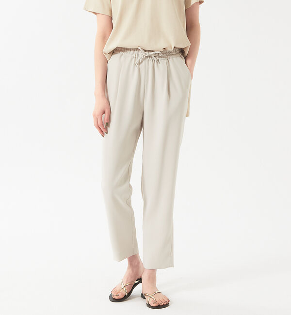 qualite「《セットアップ対応》ダブルクロスドロストパンツ」|その他|グレージュ