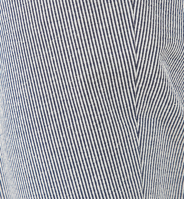 qualite「サッカーストライプタックテーパードパンツ」|その他|