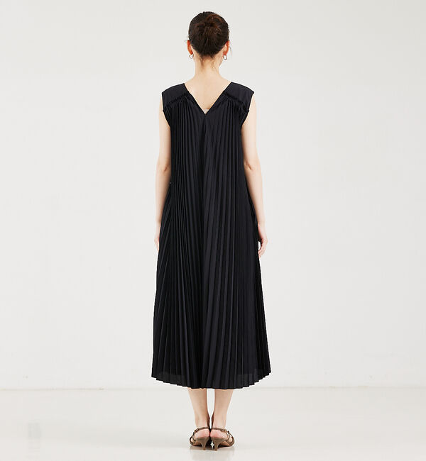 qualite「サーキュラープリーツワンピース」|ワンピース|