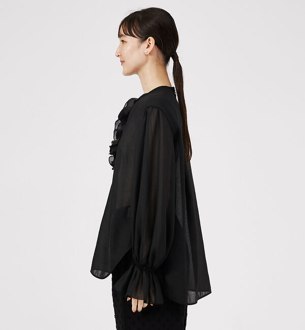 qualite「メロウフリルブラウス」|シャツ・ブラウス|