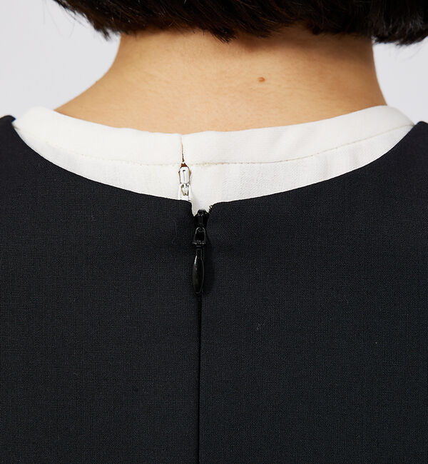 qualite「ウールトロVネックワンピース」|ワンピース|