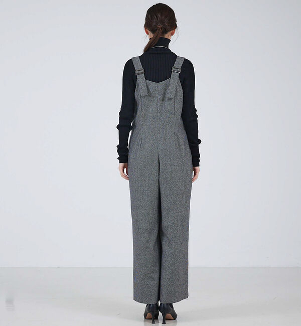 qualite「ウールサキソニーサロペット」|オールインワン|