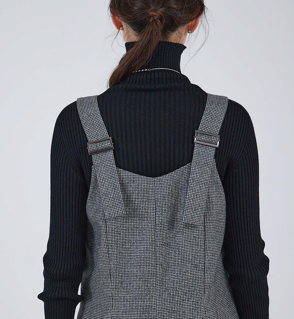 qualite「ウールサキソニーサロペット」|オールインワン|