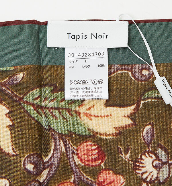 qualite「【Tapis Noir】クラシカルスカーフ」|バンダナ・スカーフ|