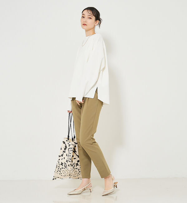 qualite「コットンストレッチハイネックニット」|ニット・セーター|