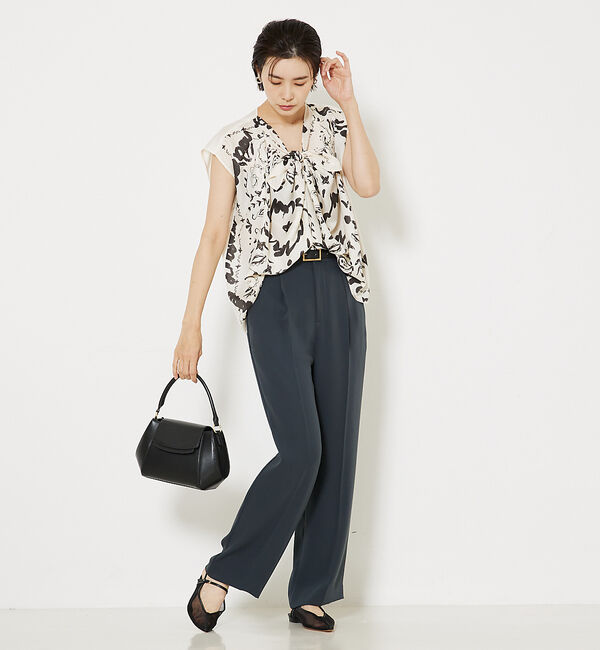 qualite「トルコサテンストレートパンツ」|その他|