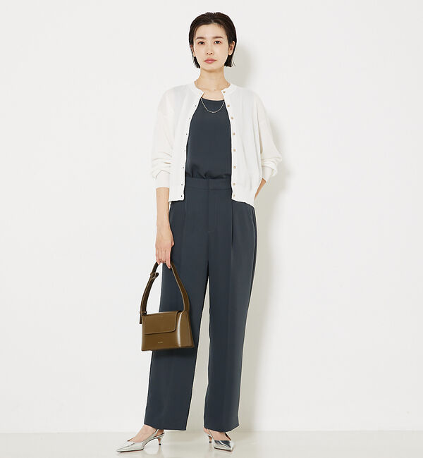 qualite「トルコサテンストレートパンツ」|その他|