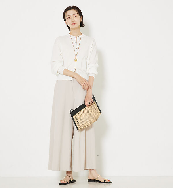 qualite「コットンナイロンハイゲージニットカーデ」|カーディガン|